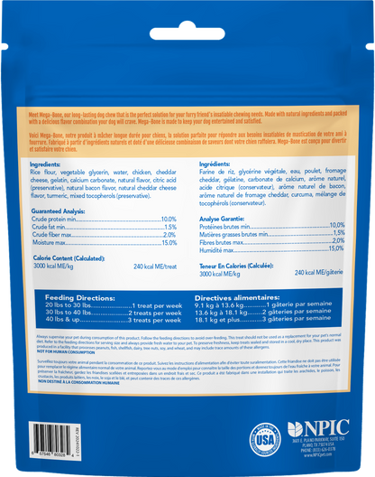 N-Bone® Mega-Bone Long-Lasting Chew Mac n' Cheese Flavor 6 count