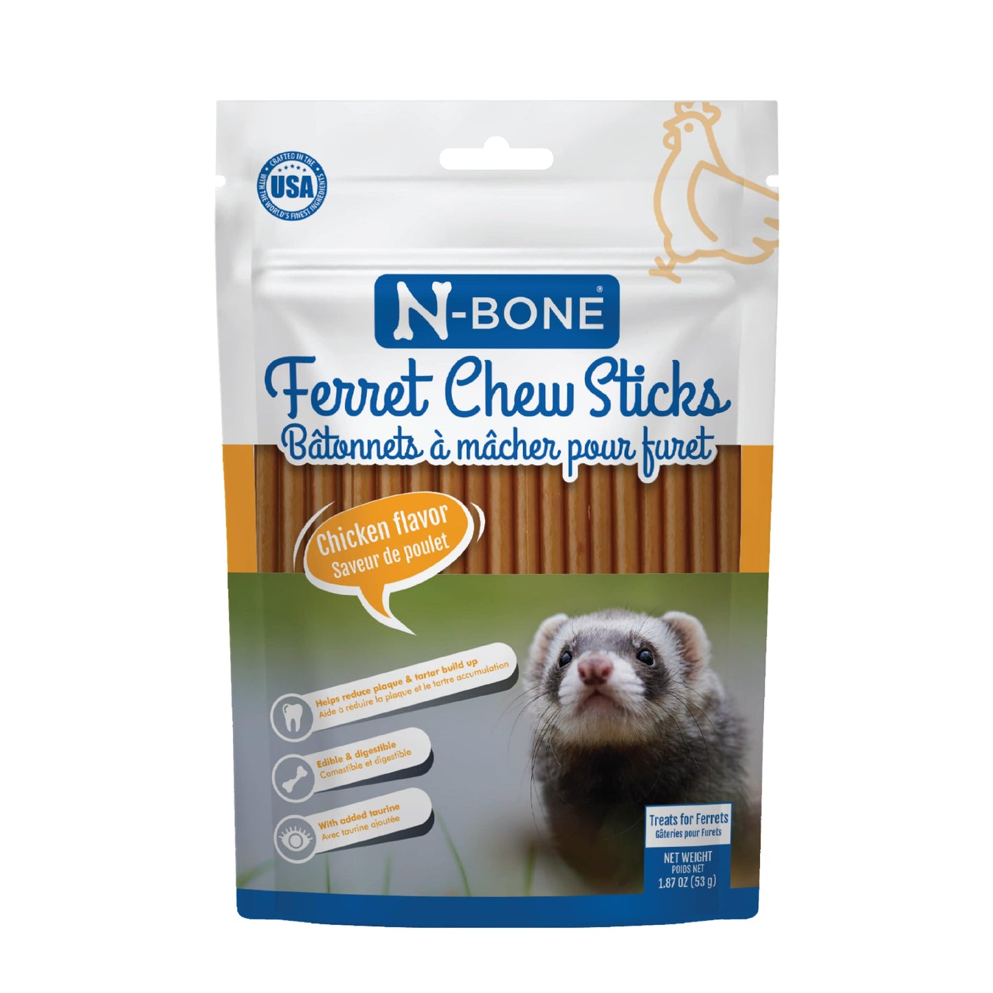 N-Bone® Ferret Chew Sticks Chicken Flavor