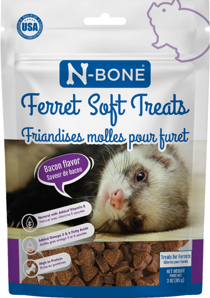 N-Bone® Ferret Soft Treats Bacon Flavor