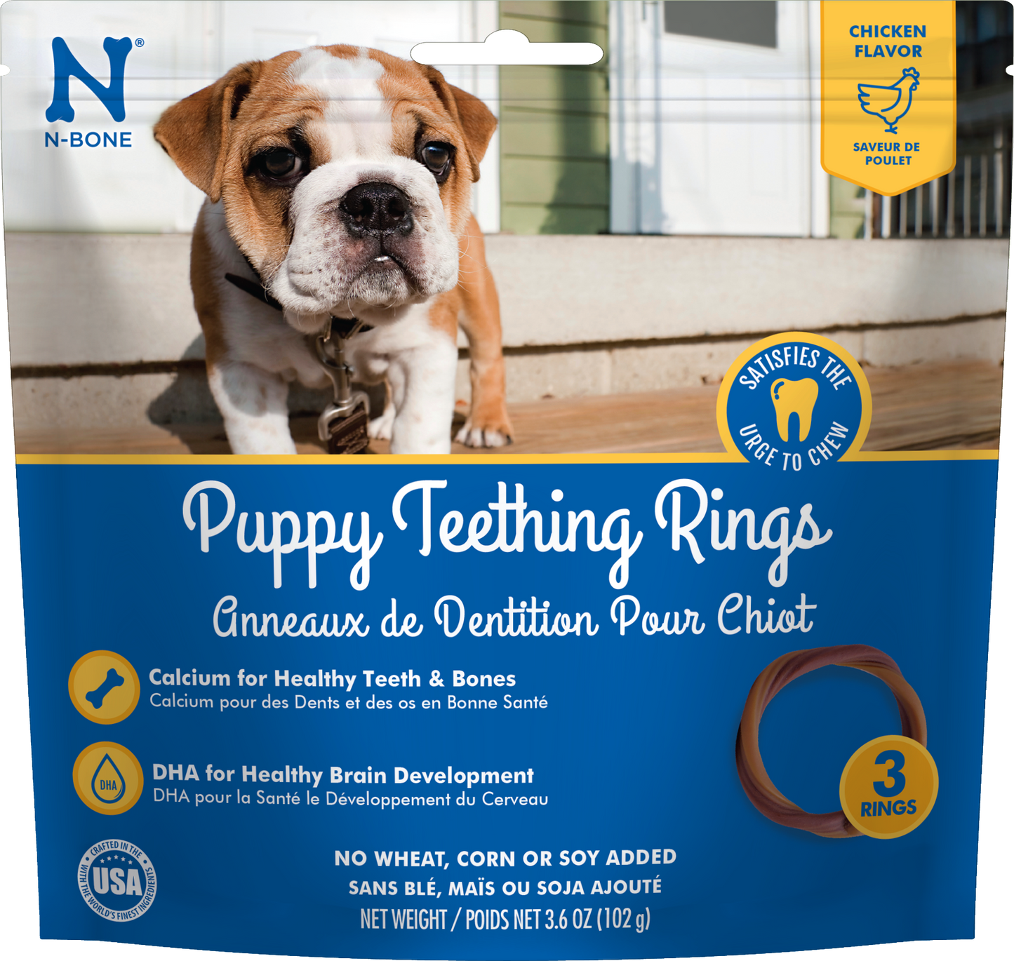 N-Bone® Puppy Teething Rings Chicken Flavor