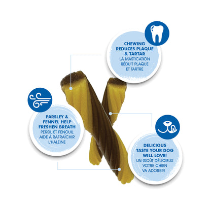 N-Bone Flossta Dual-Action Dental Chews Peanut Butter Flavor