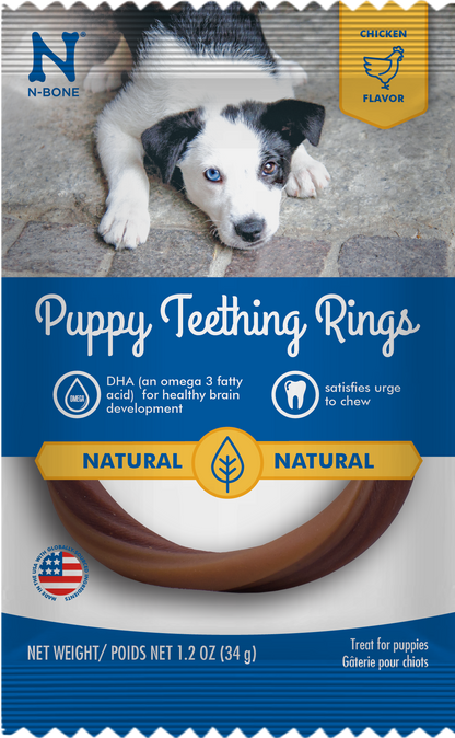 N-Bone® Puppy Teething Rings Chicken Flavor (Pack of 1)
