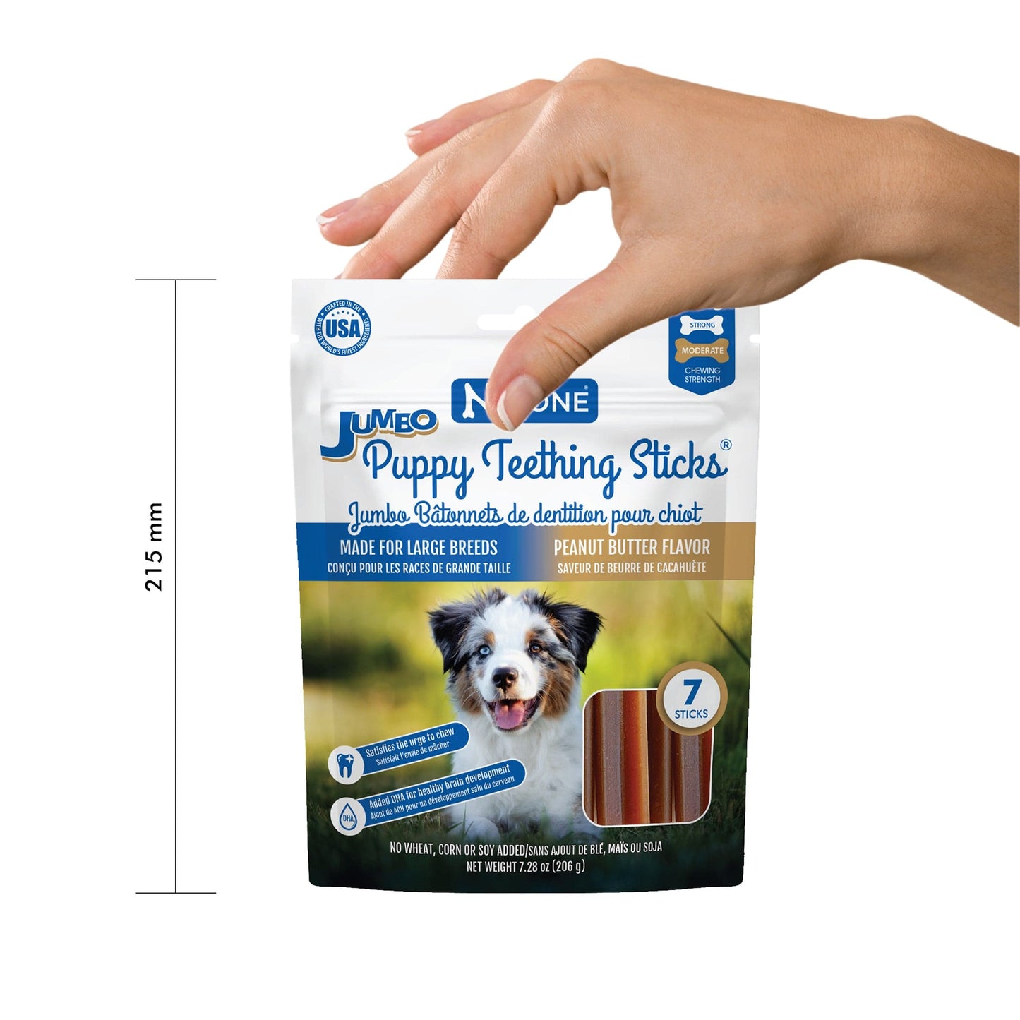 N-Bone® Jumbo Puppy Teething Sticks, 7-count, Peanut Butter Flavor