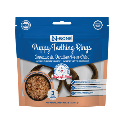 🎁 N-Bone Puppy Teething Rings Taste of Texas Pulled Pork Flavor (100% off)