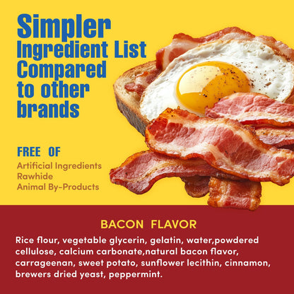 N-Bone® Quado® Interactive Dried Dog Chew Bone Average Joe Variety Pack, Peanut + Pumpkin + BBQ + Bacon, Total 4 bags