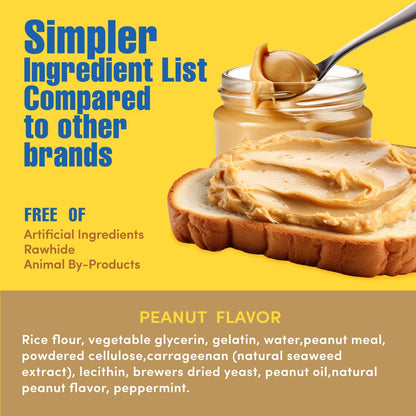 N-Bone® Quado® Interactive Dried Dog Chew Bone Average Joe Variety Pack, Peanut + Pumpkin + BBQ + Bacon, Total 4 bags