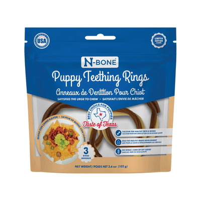 🎁 N-Bone Puppy Teething Rings Taste of Texas Queso Con Carne Flavor (100% off)