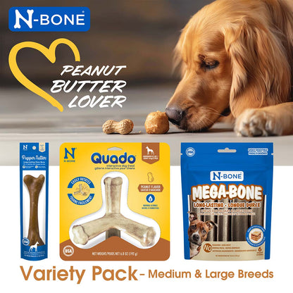 N-Bone® Peanut Butter Lover Variety Pack - Md/Lg Breeds, Total 3 bags