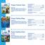 Nylabone puppy care products with ingredients and guaranteed analysis details on a blue background
