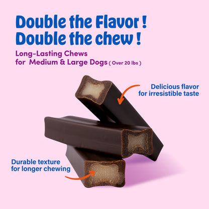 N-Bone® Mega-Bone Long-Lasting Chew Blueberry Pumpkin Muffin Flavor 6 count