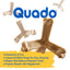 N-Bone® Quado® Interactive Dried Dog Chew Bone Average Joe Varity Pack, Peanut + Pumpkin + BBQ + Bacon, Total 4 bags