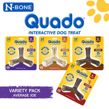N-Bone Quado interactive dog treat packages on a white background