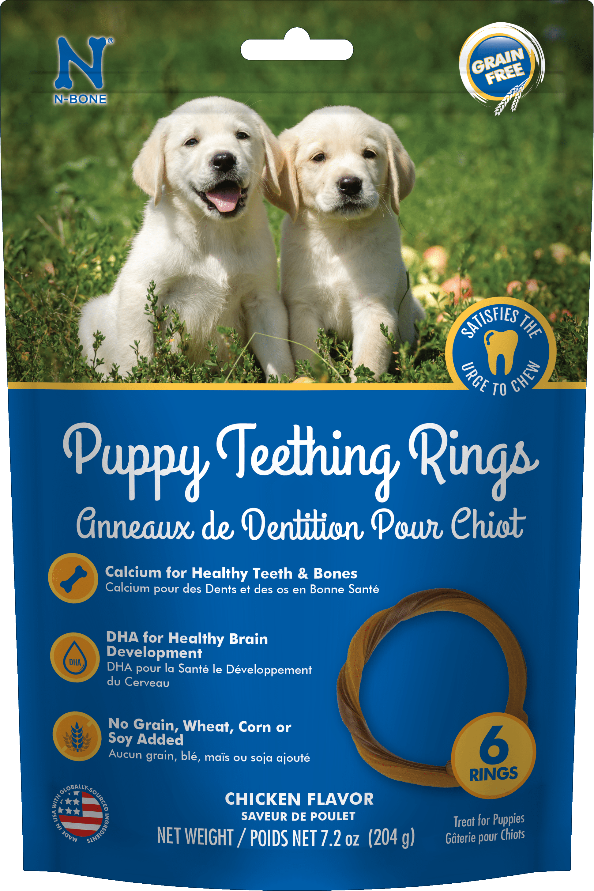 N Bone Puppy Teething Rings Grain Free Chicken Flavor npicpet