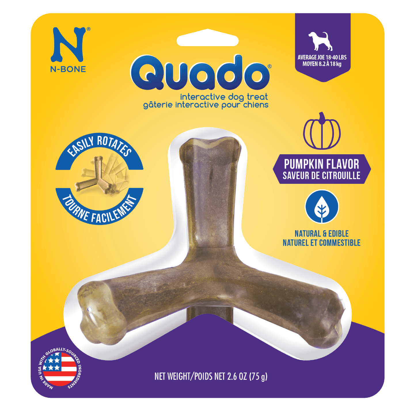 N-Bone® Quado® Interactive Bone Pumpkin Flavor