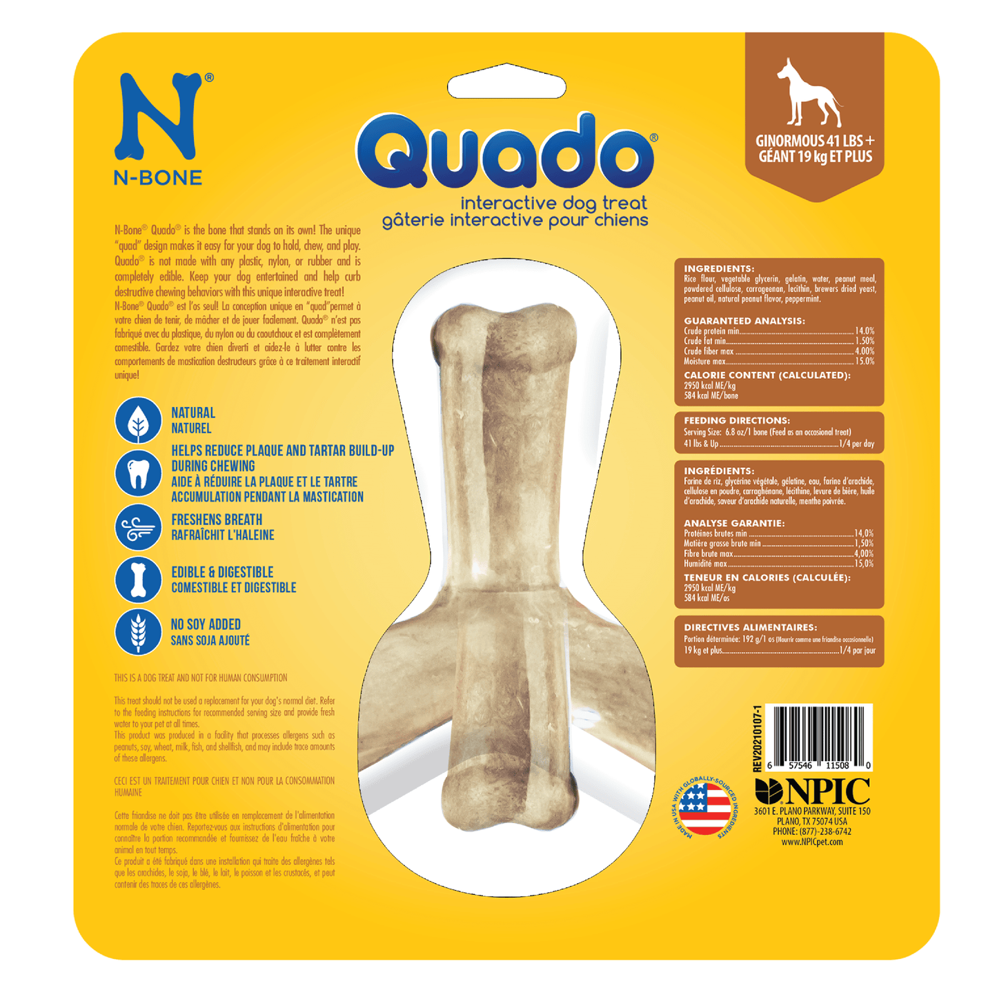 N-Bone® Quado® Interactive Bone Peanut Flavor