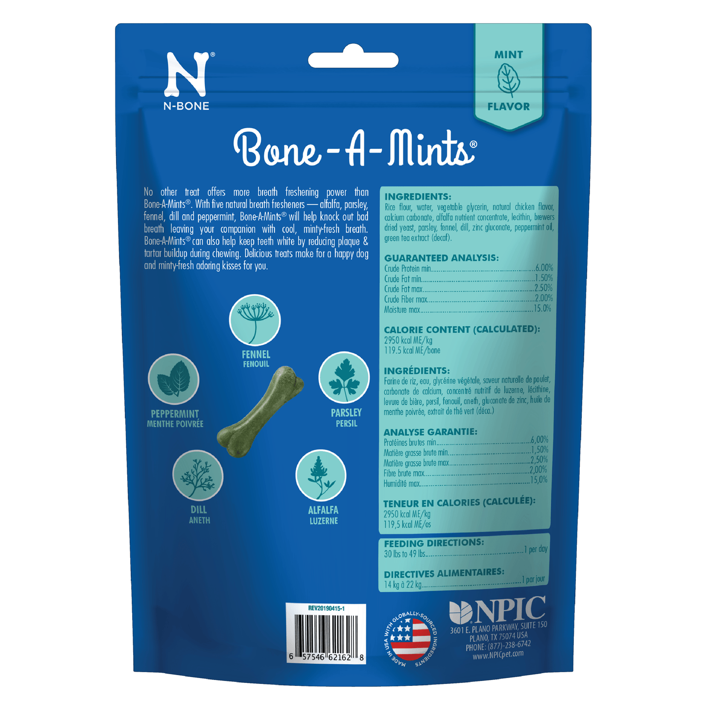 N-Bone® Bone-A-Mints® Medium Natural Dental Bones