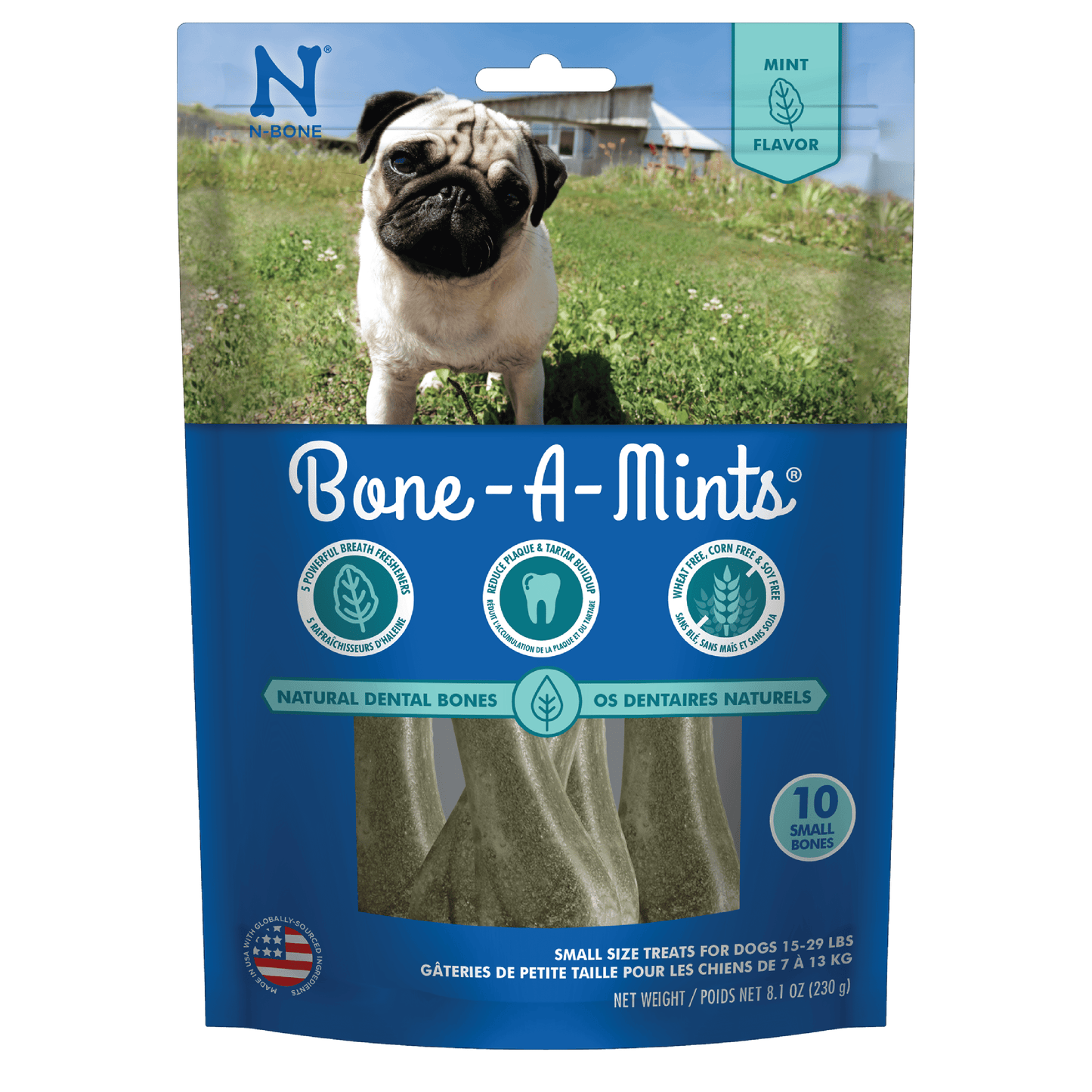 N-Bone® Bone-A-Mints® Small Natural Dental Bones