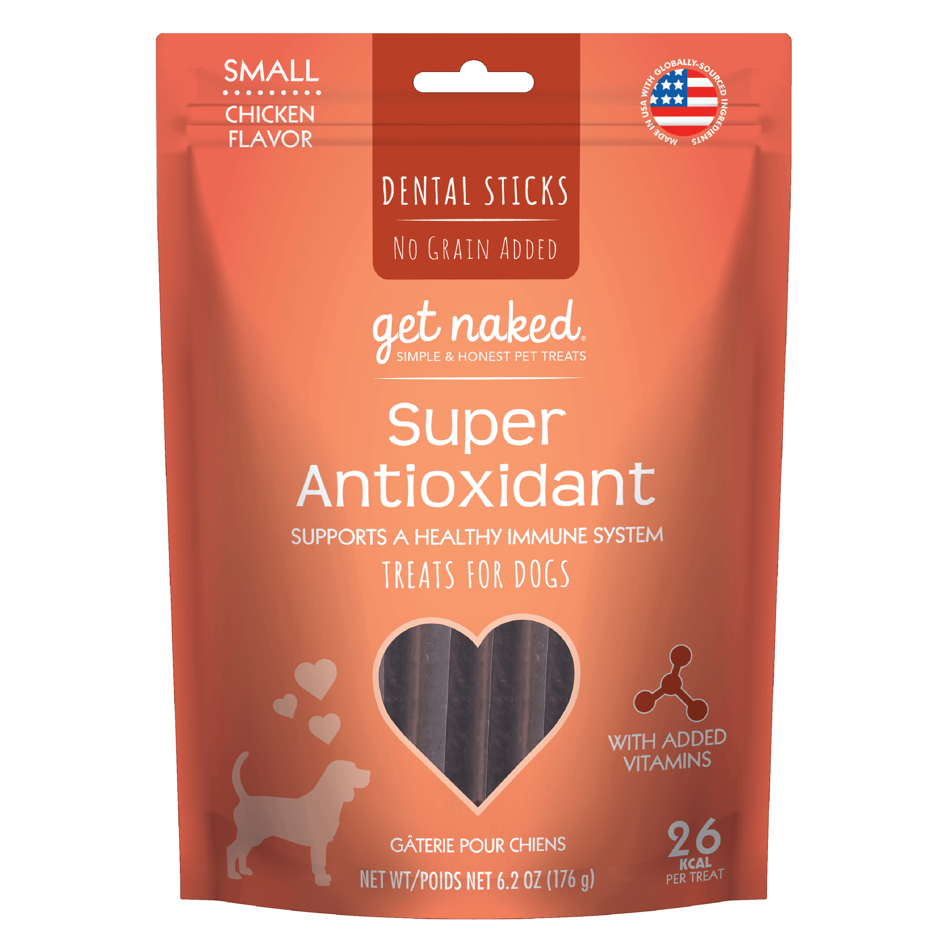 Get Naked Super Antioxidant Dog Dental Chew Sticks npicpet
