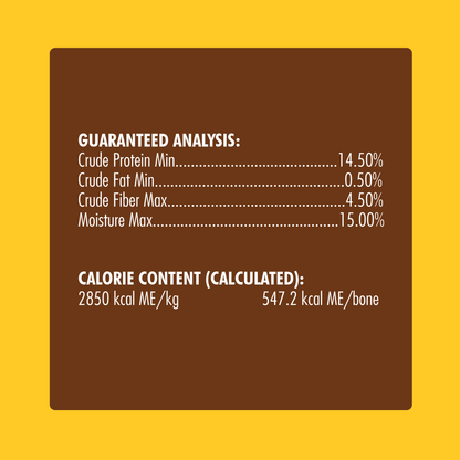 N-Bone® Quado® Interactive Dried Dog Chew Bone, BBQ Flavor - Natural, Edible, 100% Digestible Alternative to Plastic Chew Toys - Made in the USA