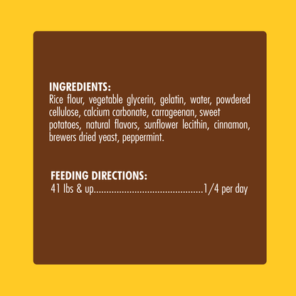 N-Bone® Quado® Interactive Dried Dog Chew Bone, BBQ Flavor - Natural, Edible, 100% Digestible Alternative to Plastic Chew Toys - Made in the USA