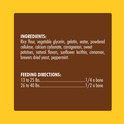 N-Bone® Quado® Interactive Dried Dog Chew Bone, BBQ Flavor - Natural, Edible, 100% Digestible Alternative to Plastic Chew Toys - Made in the USA