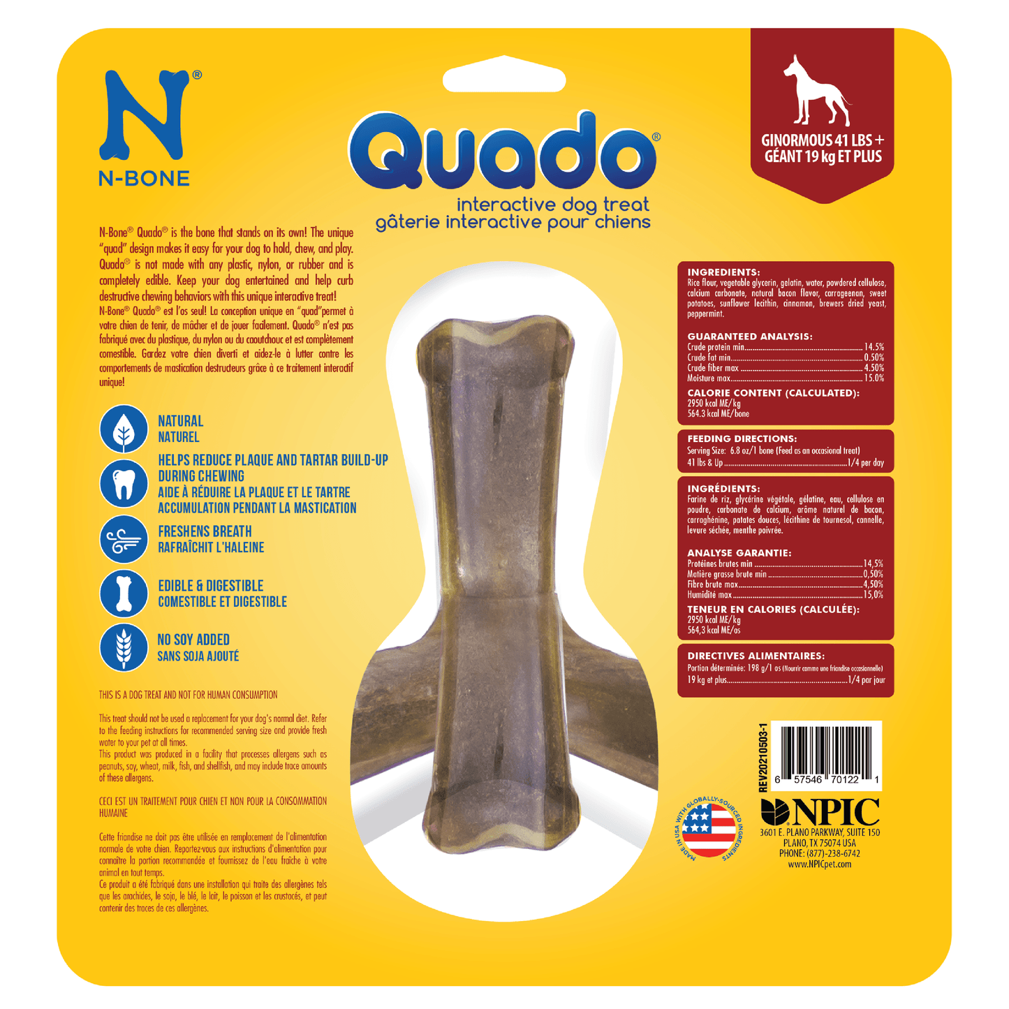 N-Bone® Quado® Interactive Bone Bacon Flavor
