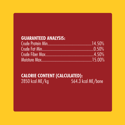 N-Bone® Quado® Interactive Dried Dog Chew Bone, Bacon Flavor - Natural, Edible, 100% Digestible Alternative to Plastic Chew Toys - Made in the USA