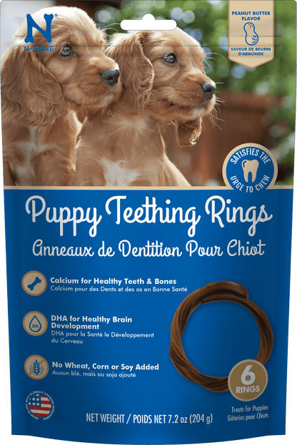 N-Bone® Puppy Teething Rings Peanut Butter Flavor