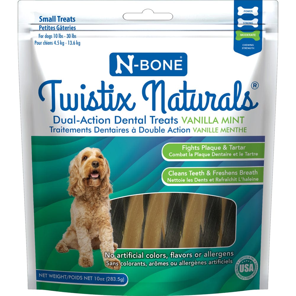 N-Bone® Twistix® Naturals Dental Treats Vanilla Mint Flavor