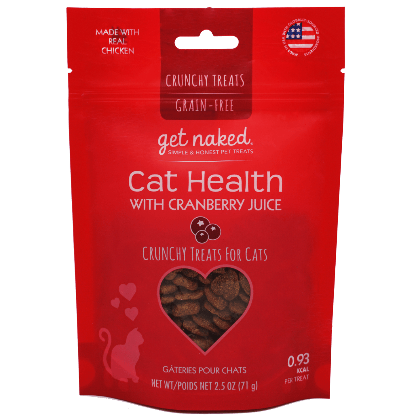 Get Naked® Cat Health with Cranberry Juice Crunchy Treats