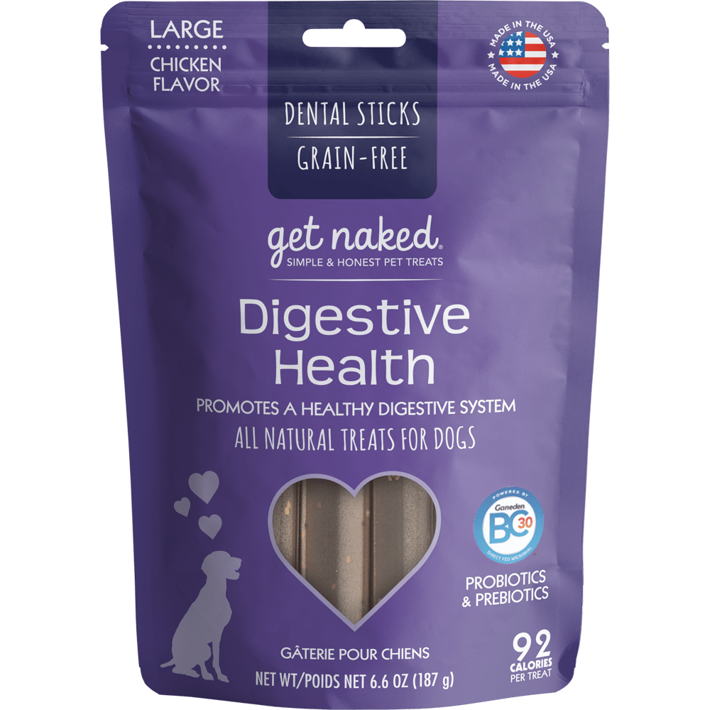 Get Naked® Digestive Health Dental Dog Chew Sticks