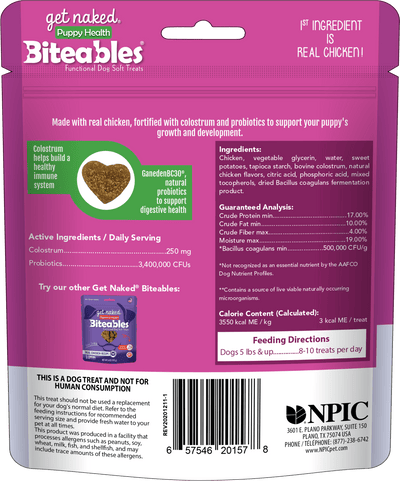 Get Naked® Biteables® Puppy Health Functional Soft Treats
